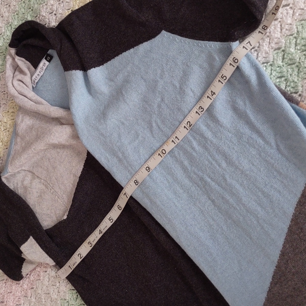 Zaket & Plover Xs Colorblock Open Front Cotton Ca… - image 7